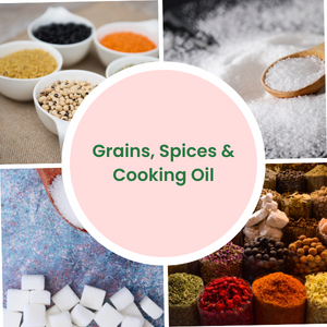 Grains, Spices and Cooking Oil